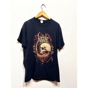 Lamb Of God T Shirt Black Large Skull Metal